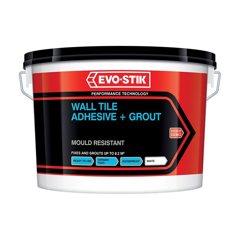 Evo-Stik Mould Resistant Wall Tile Adhesive & Grout 5 litre EVO-STIK - RockBottom Northamptin