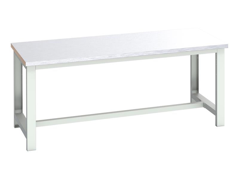 Bott Cubio Basic Bench, Steel Clad Top 2000 x 900mm