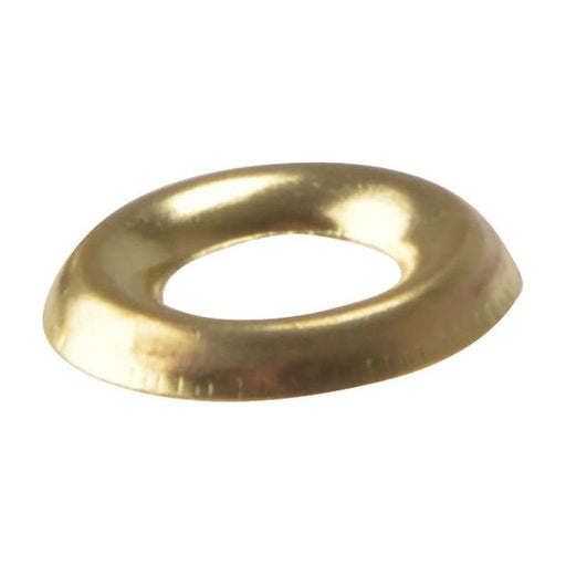 Forgefix Screw Cup Washers Solid Brass Polished No.8 Bag 200 ForgeFix - RockBottom Northampton