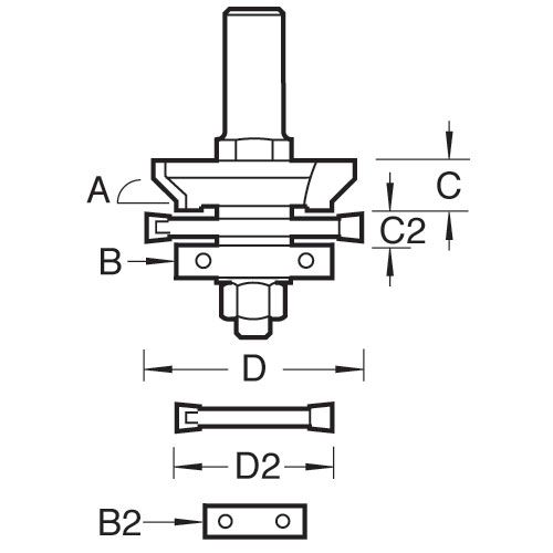 Trend C255X1/2TC Matchlining Set Heavy Duty Tool