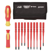 Draper XP1000 VDE Slimline Interchangeable Screwdriver Set (12 Piece) Draper - Town Tools 