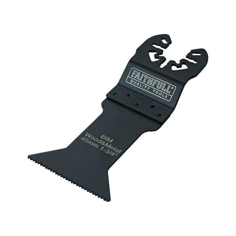 Faithfull Bi-Metal Flush Cut Wood/Metal Blades 44mm (Pack 5) Faithfull - RockBottom Northampton