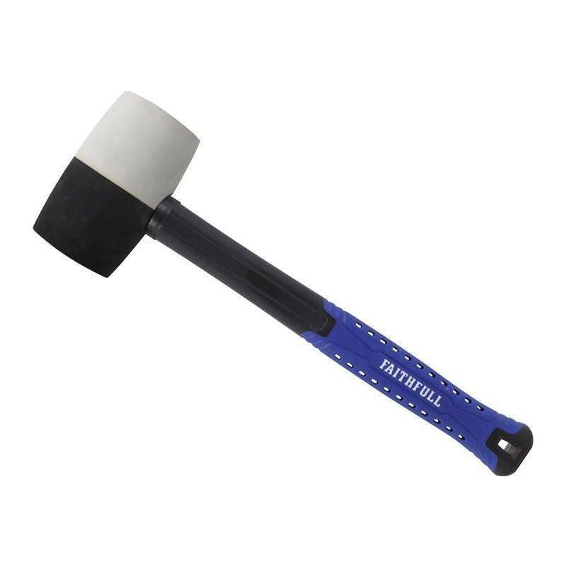 Faithfull Black & White Fibreglass Mallet 24oz Faithfull - RockBottom Northampton