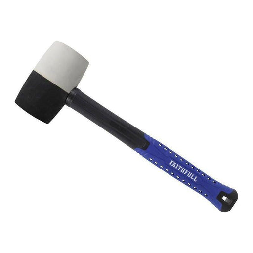 Faithfull Black & White Fibreglass Mallet 24oz Faithfull - RockBottom Northampton