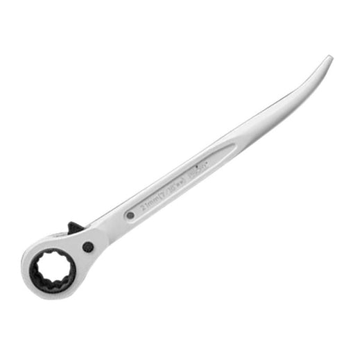 Priory 604 Short Bent Reversible Ratchet Podger 19 x 21mm White Priory - RockBottom Nothampton
