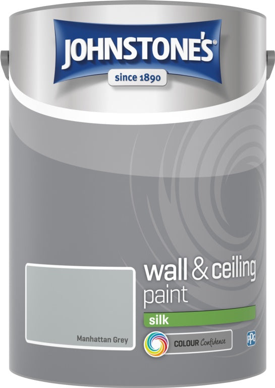 Johnstone's Wall & Ceiling Silk 5L Manhattan Grey