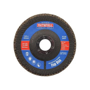 Faithfull Aluminium Oxide Flap Disc 125 x 22mm 120 Grit Faithfull - RockBottom Northampton