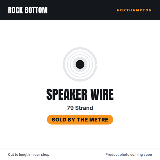 79 Strand Speaker Wire - Per Metre