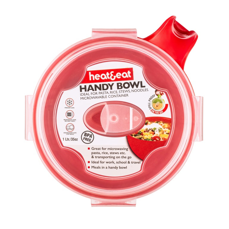 Mtk Housewares Heat & Eat Handy Bowl Assorted Colours