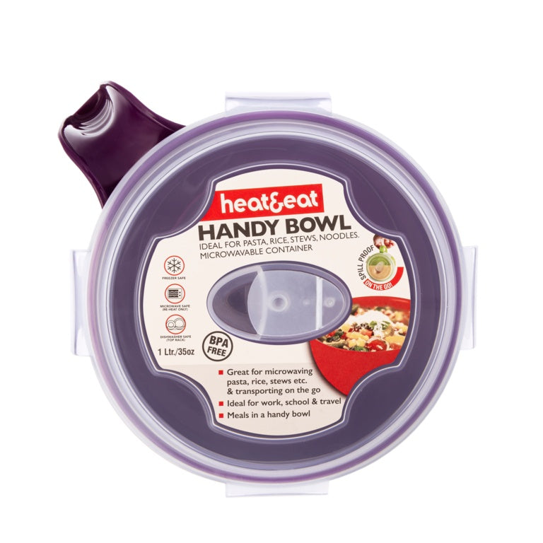 Mtk Housewares Heat & Eat Handy Bowl Assorted Colours