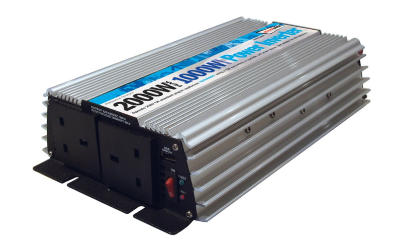 Streetwize 2000W Peak Power/1000watt Continuous Power DC-AC Power Inverter 1000w