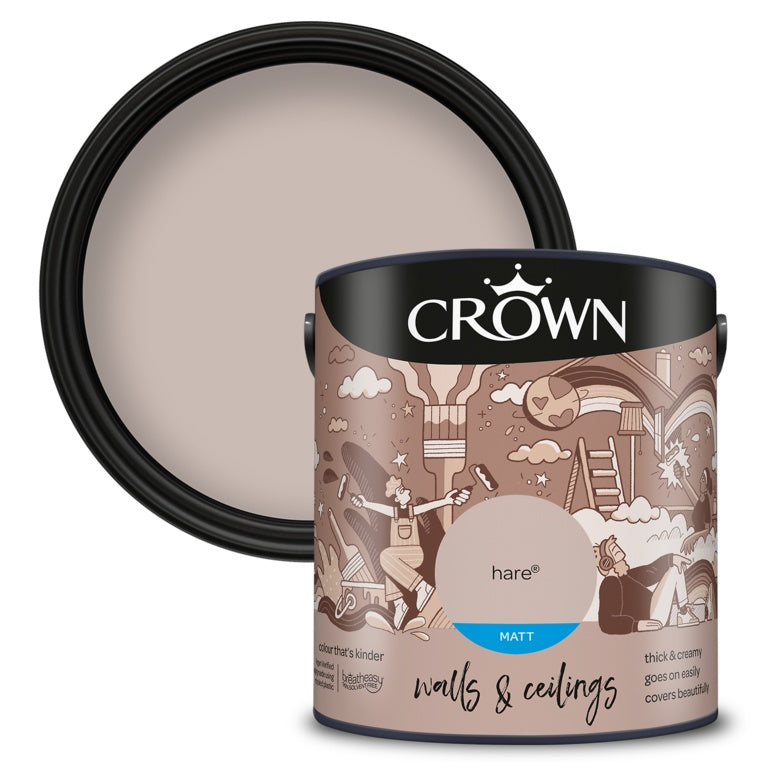 Crown Walls & Ceilings Matt 2.5L Hare