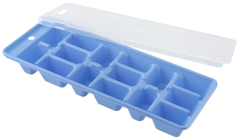 Fackelmann Ice Cube Tray With Cover Blue, Purple or Green