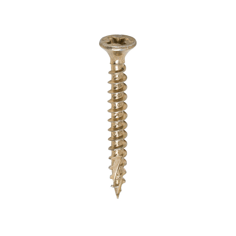 TIMCO C2 Strong-Fix Multi-Purpose Premium Countersunk Gold Woodscrews — Box