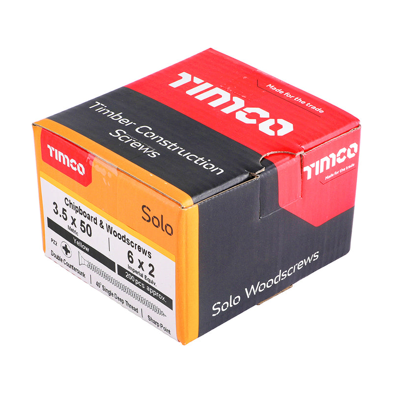 TIMCO Solo Countersunk Gold Woodscrews — Box (Part 1)