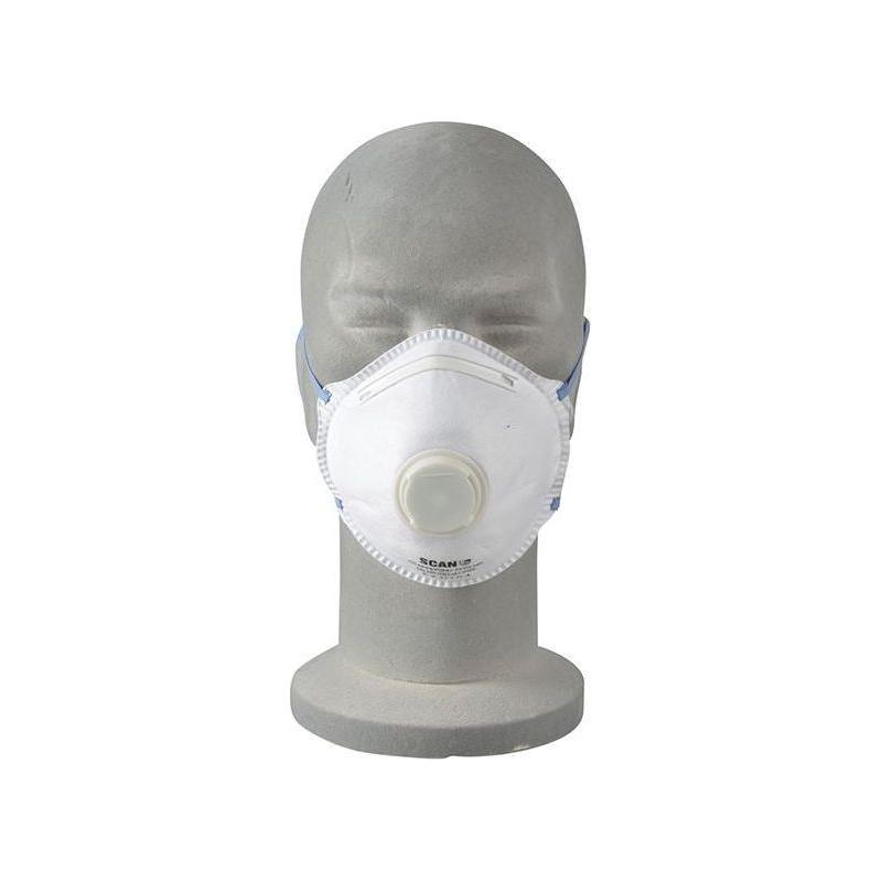 Scan Moulded Disposable Mask Valved FFP2 Protection (Pack 3) Scan - RockBottom Nothampton