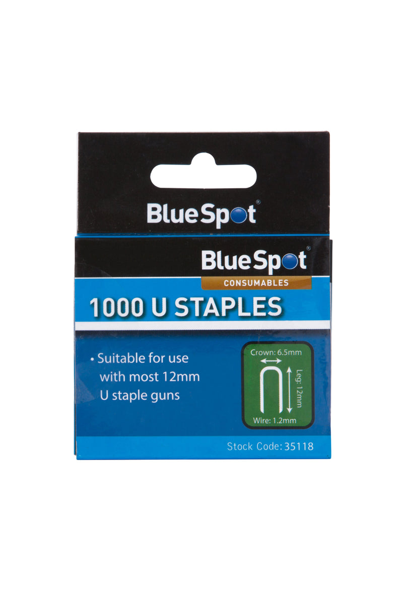 Blue Spot Tools 1000 PCE 12mm U-Staples