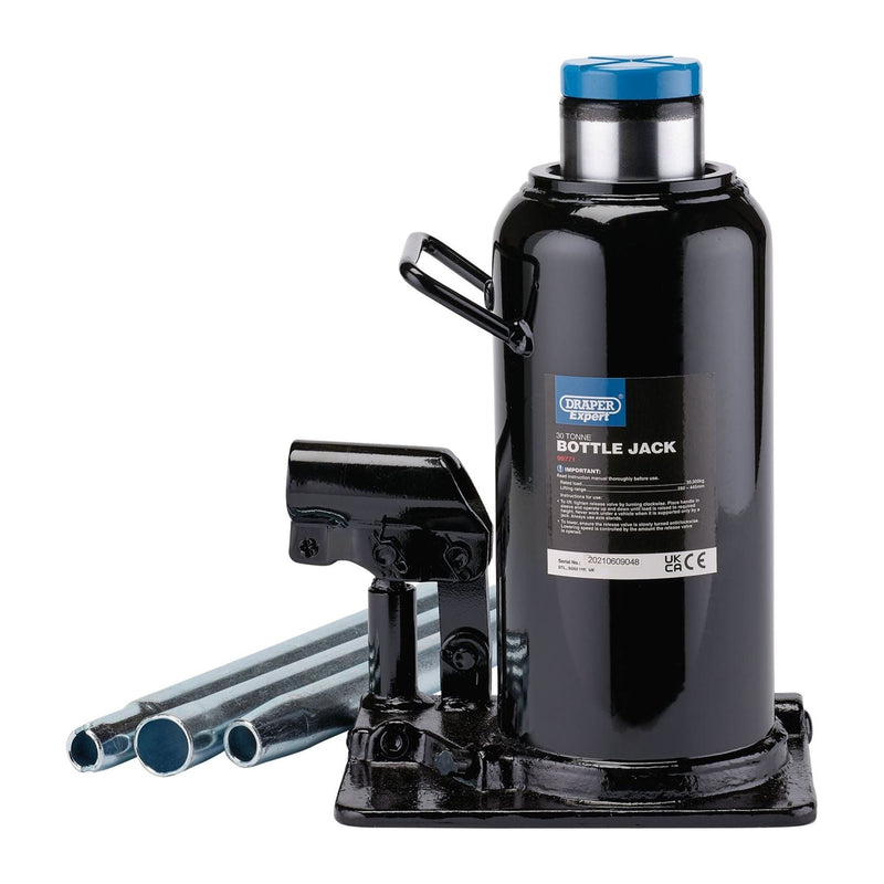 Draper Expert Hydraulic Bottle Jack, 30 Tonne 99771 Draper - Town Tools 