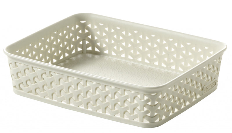 Curver My Style Rattan Tray Vintage White A5