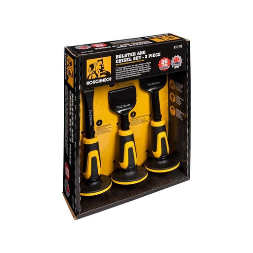 Roughneck Chisel & Bolster Set, 3 Piece Roughneck - RockBottom Nothampton
