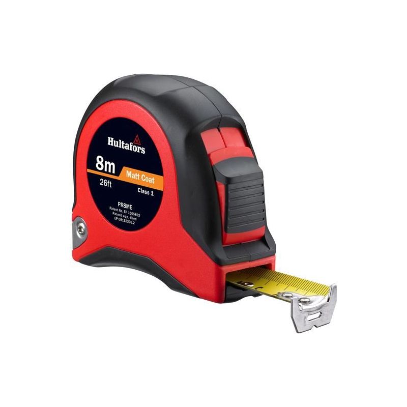 Hultafors PR8ME Short Steel Tape 8m/26ft (Width 25mm) Hultafors - RockBottom Northampton