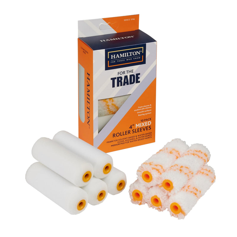 Hamilton For The Trade 4″ Mixed Roller Sleeve – 10 Pack — Trade Pack of 10