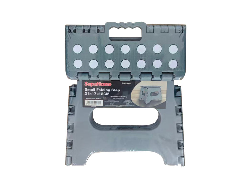 SupaHome Grey Compact Step Stool 21 x 17 x 18cm
