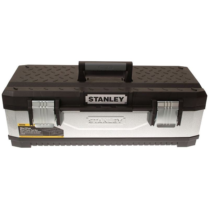 Stanley® Hand Tools Galvanised Metal Toolbox 66cm (26in) STANLEY® Hand Tools - RockBottom Nothampton