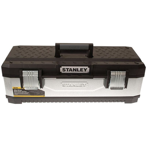 Stanley® Hand Tools Galvanised Metal Toolbox 66cm (26in) STANLEY® Hand Tools - RockBottom Nothampton