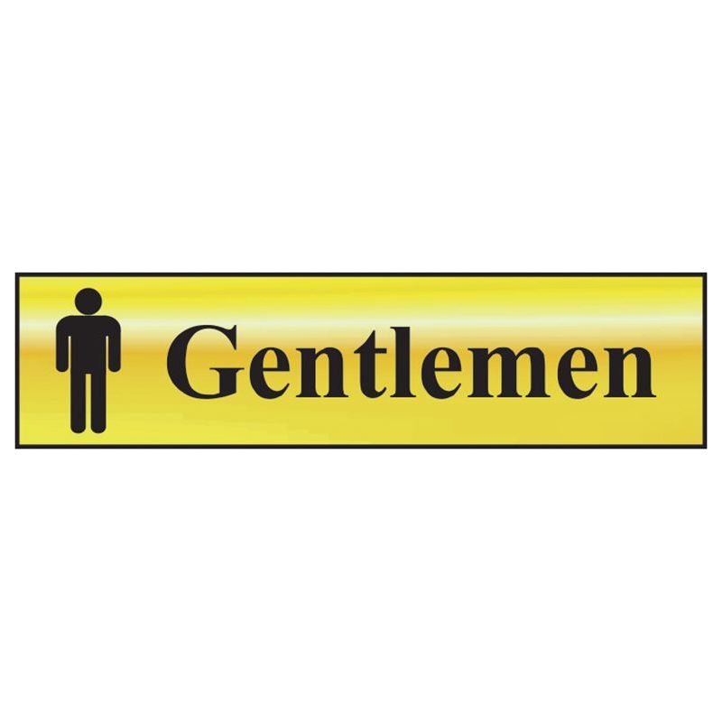 Scan Gentlemen - Polished Brass Effect 200 x 50mm Scan - RockBottom Nothampton