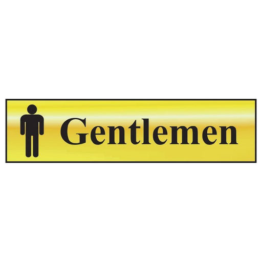 Scan Gentlemen - Polished Brass Effect 200 x 50mm Scan - RockBottom Nothampton