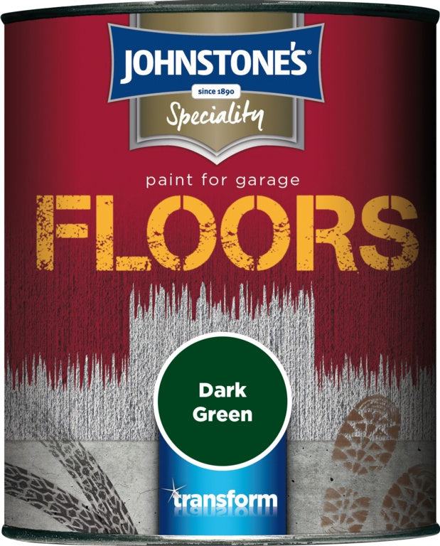 Johnstone's Garage Floor Paint Semi Gloss 750ml Dark Green