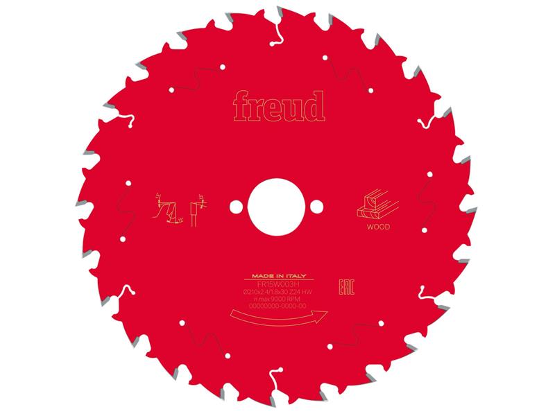 Freud Wood Circular Saw Blade 210 x 30 x 2.4/1.8mm x 24T