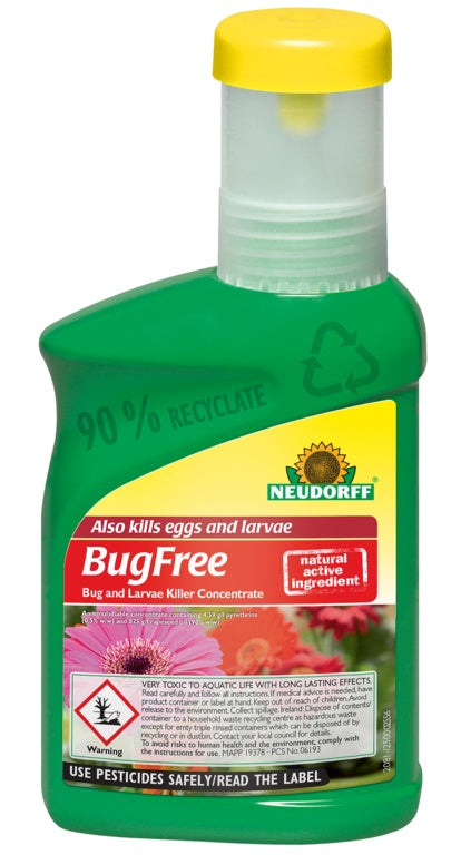 Neudorff Bugfree Bug & Larvae Killer 250ml Concentrate