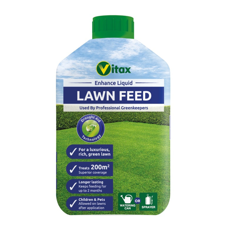 Vitax Green Up Lawn Care Enhance Liquid Lawn Feed 200sqm