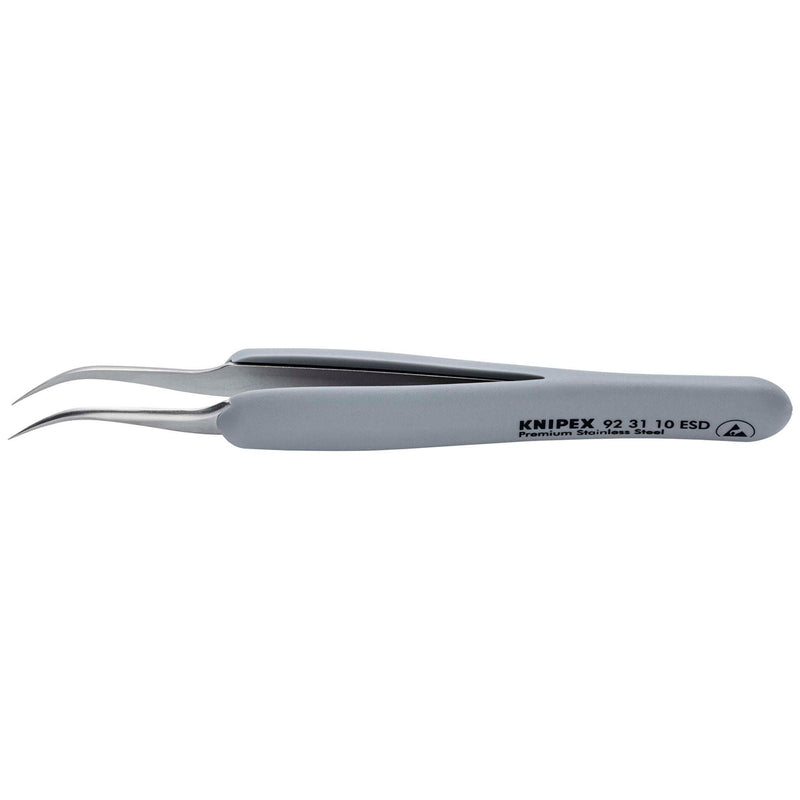 Draper Knipex 92 31 10 ESD Precision Tweezers with rubber handles ESD, 122mm Draper - Town Tools