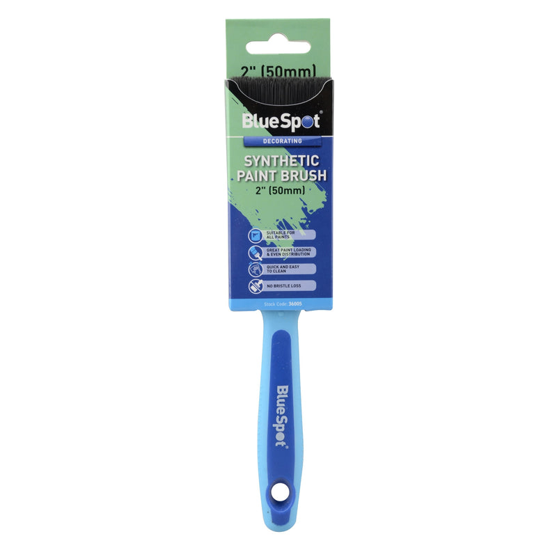 Blue Spot Tools Synthetic Paint Brush with Soft Grip Handle