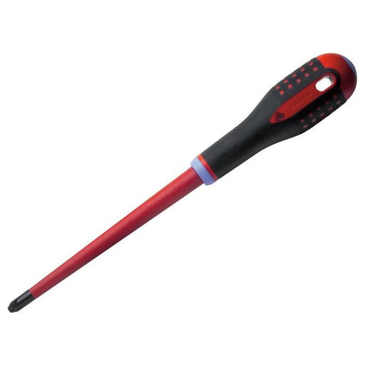 Bahco ERGO™ Slim VDE Insulated Pozidriv Screwdriver PZ2 x 80mm Bahco - RockBottom Northampton