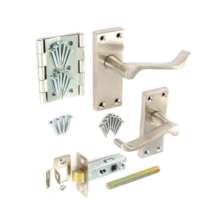 Securit Scroll Internal Handle Pack Nickel
