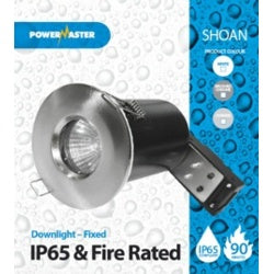 Powermaster IP65 Fire Rated Fixed Downlight White