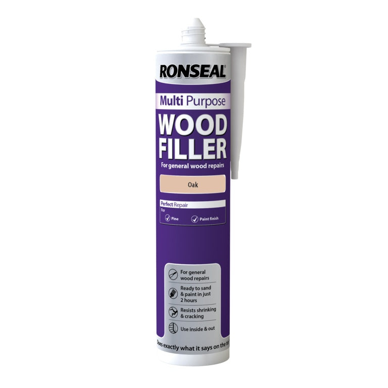 Ronseal Multi Purpose Wood Filler Cartridge 310ml Oak