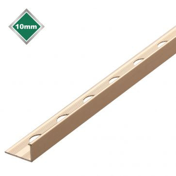Tilerite L Shape S/Steel Effect trade trim 10mm