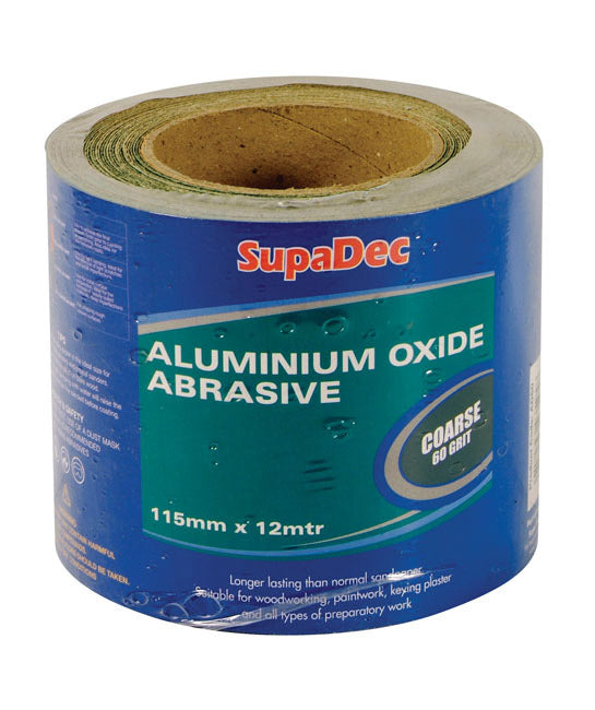 SupaDec Aluminium Oxide Roll Extra Coarse, 40 Grit, 12m