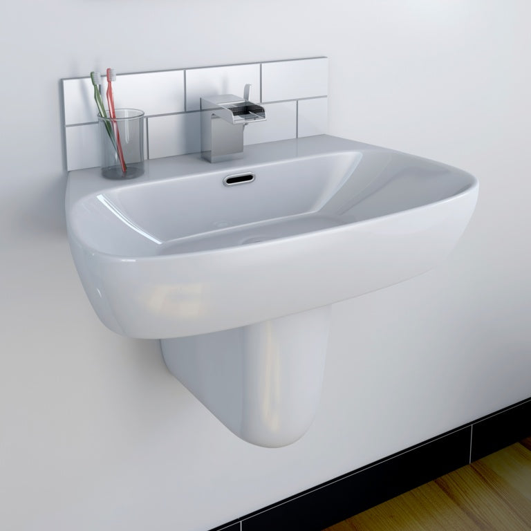 SP Eco Edge Wall Hung Semi Pedestal W: 310mm H: 315mm D: 210mm