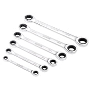 Draper Draper HI-TORQ Metric Double Ratchet Ring Spanner Set (6 Piece) Draper - Town Tools