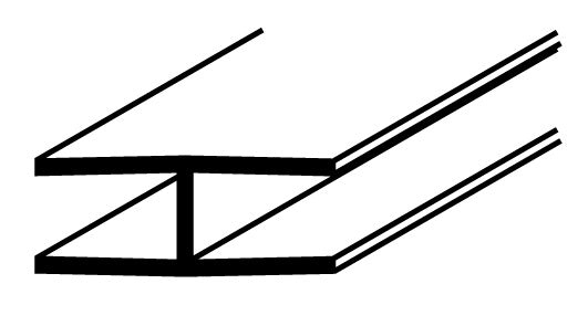 Easyfix H Section White S 6mm x 8ft
