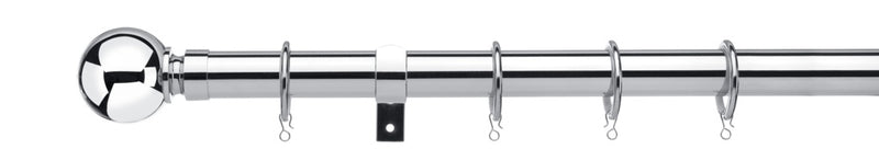 Universal Telescopic Curtain Pole Chrome