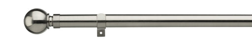 Universal Eyelet /Ball Finial Satin Steel