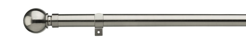 Universal Eyelet /Ball Finial Satin Steel