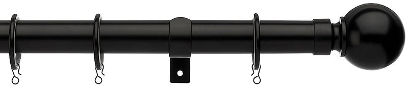 Universal Telescopic Curtain Pole Black